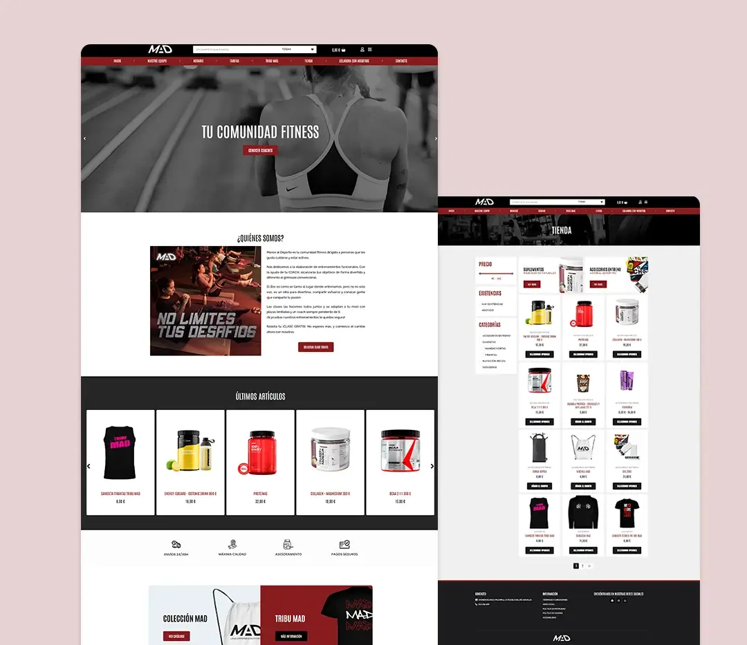 Diseño web de Manos al Deporte