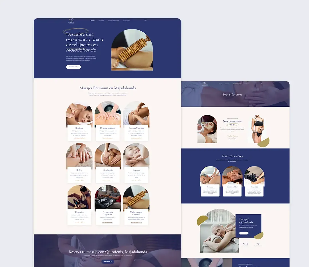 Diseño web de Quirofenix Majadahonda