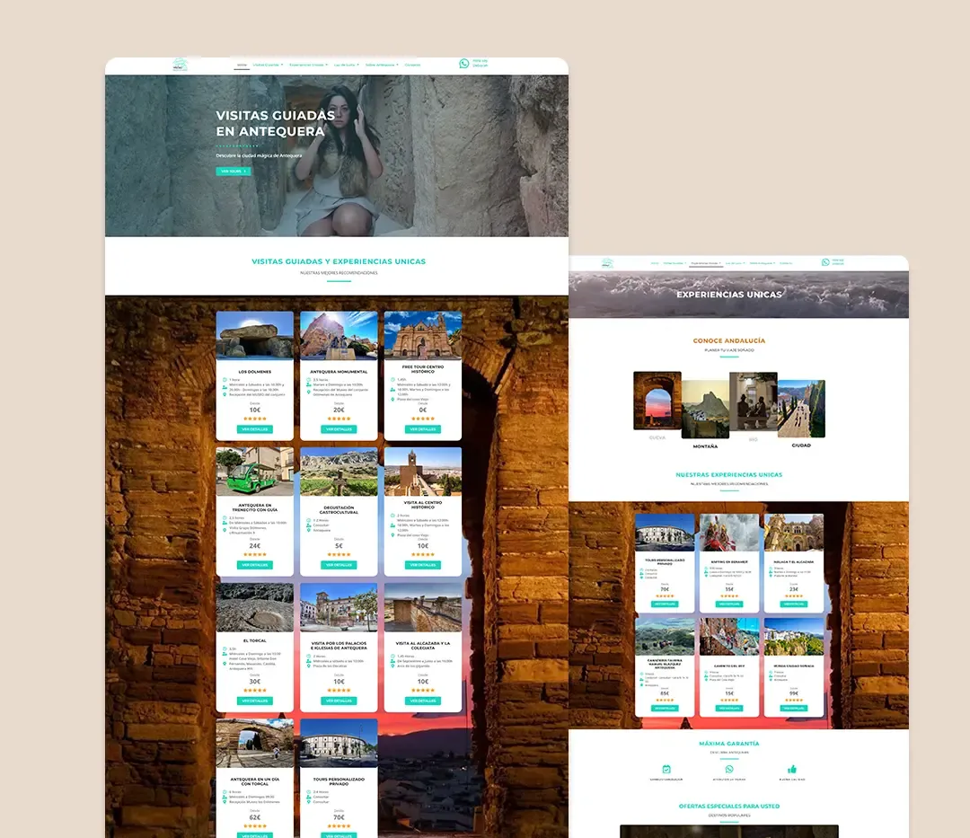 Diseño web de Visitas Dólmenes